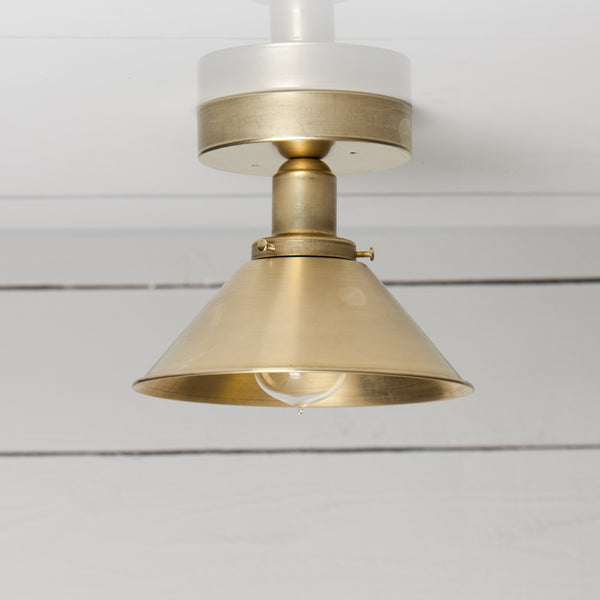Brass Shade Ceiling Light